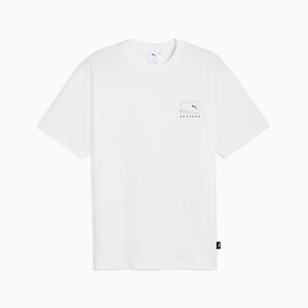 Playera House Of Graphics "What" para hombre, PUMA White, extralarge
